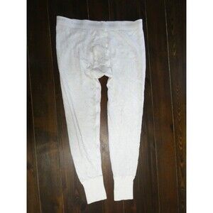 VTG Damart Thermolactyl Men's L Long Thermal Pants White Long Johns Base Layer